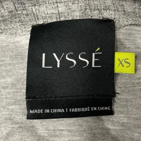 Lysse Gray Marled Knit Open Front Cardigan‎ XS peplum ruffle - Picture 4 of 6